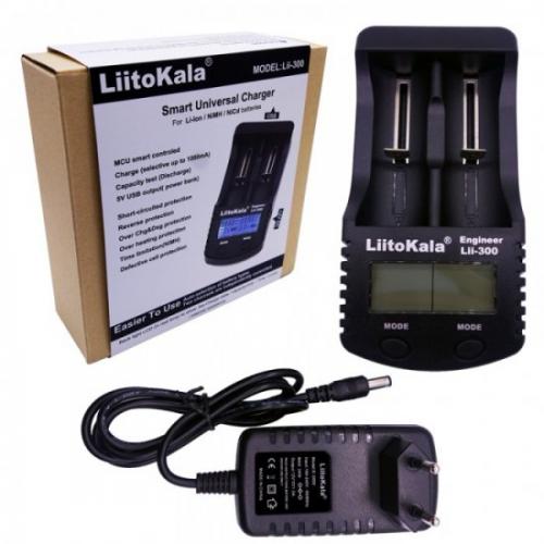 LiitoKala Lii-300 на два акк с LCD дисплеем с Powerbank