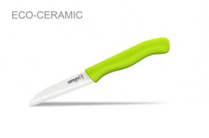 Фрутоножик керамический (зеленая ручка) Samura Eco-Ceramic