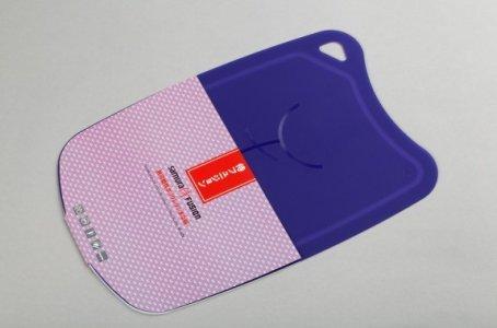 Доска термопластиковая с антибактериальным покрытием (Сиреневый) Samura FUSION