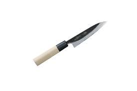 Нож Кухонный Универсальный "Всемогущий" TOJIRO Japanese (F-691), длина лезвия 120 мм, сталь"Shirogami", 3 слоя, рукоять