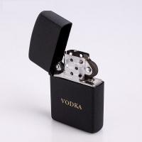 Зажигалка "Водка" в металлической коробке, с кремнием, бензин