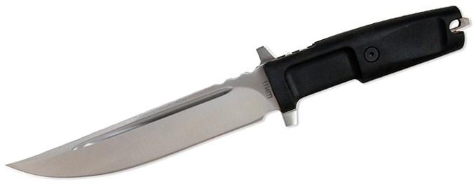 Нож нескладной ШИП эластрон антиблик пластиковые ножны H-161