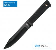 CS_49LCK SRK - нож с фикс.клинком, сталь SK-5, чёрное покрытие Black Tuff-Ex