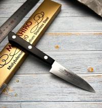 14001 MASAHIRO Нож кухонный Petti 90мм, MBS-26-молибден-ванадиевая ст. рук. Pakkawood