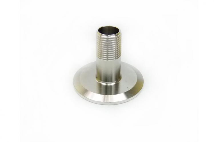 Переходник с клампа 1,5" на наружную резьбу DN15 (1/2")