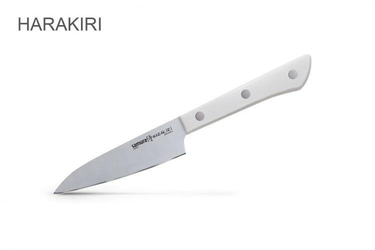 SHR-0011W/K Нож кухонный "Samura HARAKIRI" овощной 99 мм, коррозионно-стойкая сталь ,ABS пластик