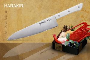 SHR-0085W/K Нож кухонный "Samura HARAKIRI" Шеф 208 мм, коррозионно-стойкая сталь, ABS пластик