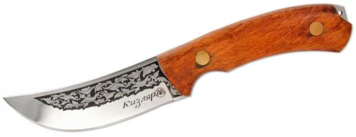 Т2-ЦМ (9106) Ножи. Россия шкуросъёмный цельнометаллический нерж, орех, зеркальная полировка, гравировка Кизляр Т2-ЦМ (9106) Ножи. Россия шкуросъёмный цельнометаллический нерж, орех, зеркальная полировка, гравировка Кизляр