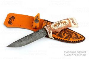 Нож Лазутчик дам.,ст.,бер.,упор, кость