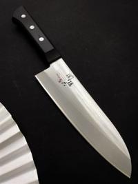 AE-2900 SEKI MAGOROKU Moegi Нож кухонный Сантоку 165-300мм, 160г, высокоуглеродистая сталь в обкладк