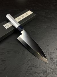 8014(HW-4) Kanetsugu Нож Деба 165 мм, сталь 1K6 Daido Steel Co.,Ltd, рукоять алюминий-пластик