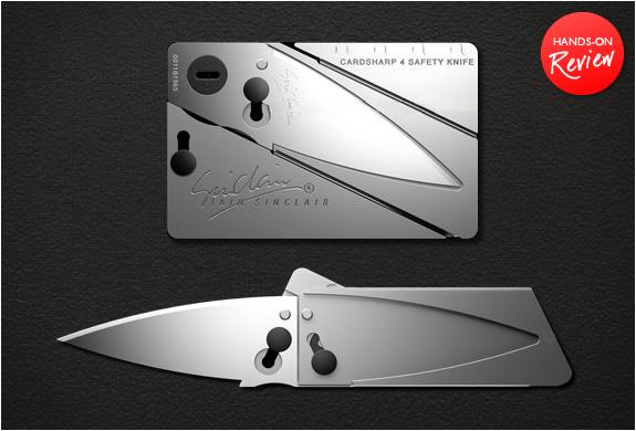 Нож визитка складной пластик цветной CardSharp4