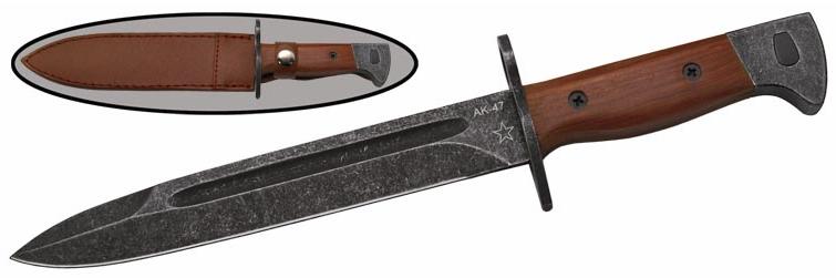 нож сувенирный  кож. чехол AK-47T