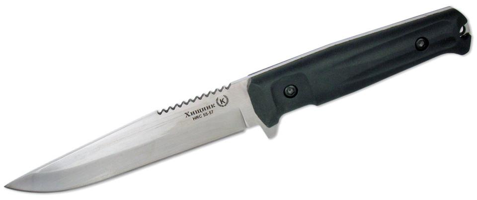 ХИЩНИК-К (8709) Нож нескладной эластрон нерж чехол, Кизляр