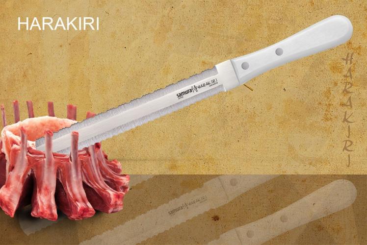 SHR-0057W Нож для заморозки "Samura HARAKIRI" 180 мм, коррозионно-стойкая сталь, ABS пластик