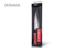 SO-0129/16 Нож кухонный "Samura OKINAWA" Деба 170 мм, AUS-8, палисандр