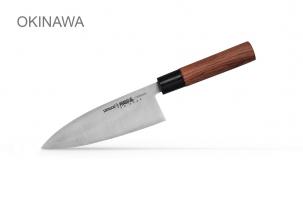 SO-0129/16 Нож кухонный "Samura OKINAWA" Деба 170 мм, AUS-8, палисандр