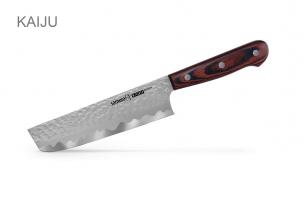 SKJ-0074/K Нож кухонный "Samura KAIJU" Накири 167 мм, AUS-8, дерево
