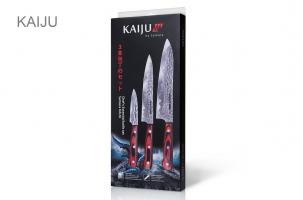 SKJ-0220 Набор из 3 ножей "Samura KAIJU" (11, 23, 85), AUS-8, дерево