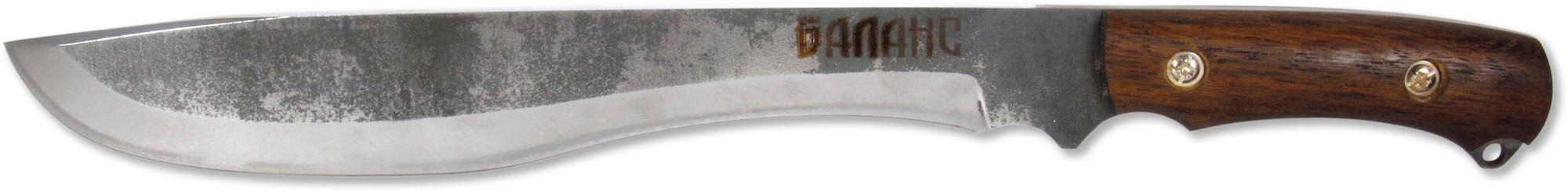 БАЛАНС (6633)к Мачете кованая сталь венге с кожаным чехлом НМ-1002