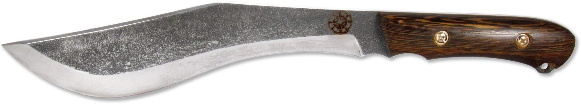 КОЛОВРАТ (6631)к Мачете кованая сталь венге с кожаным чехлом НМ-1003
