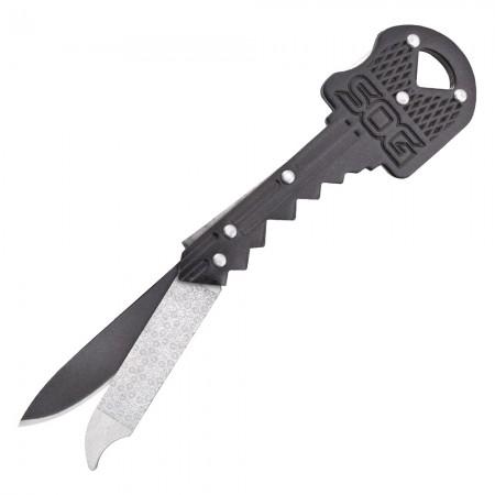 SG_KEY401 - ключ брелок, нож и пилка для ногтей (цвет чёрный)