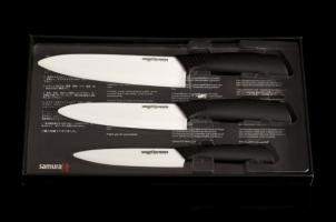 Набор из 3 белых керамических ножей Samura Eco-Ceramic Набор из 3 белых керамических ножей Samura Eco-Ceramic