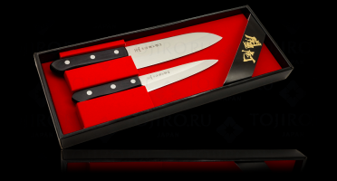FT-011 Набор ножей Tojiro DP 3Layers Series by, Универсальный 135 мм, Сантоку 170 мм, сталь VG10, ру (10225030/220413/00