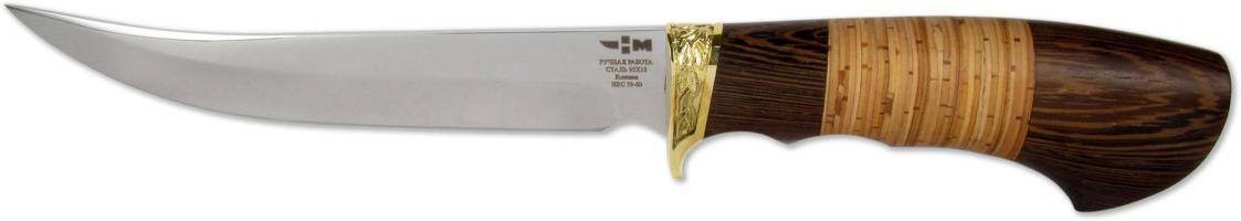 ВОСТОЧНЫЙ (2203)к Нож охотничий кованый венге береста упор худ. литьё латунь / Ножемир Россия