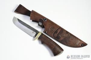 Нож Варяг,кован. ст.95х18 со следами ковки ,венге,литье