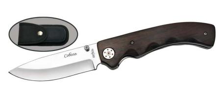 скл. нож хоз.-быт. "Соболь" с нейлон. чехлом B177-33